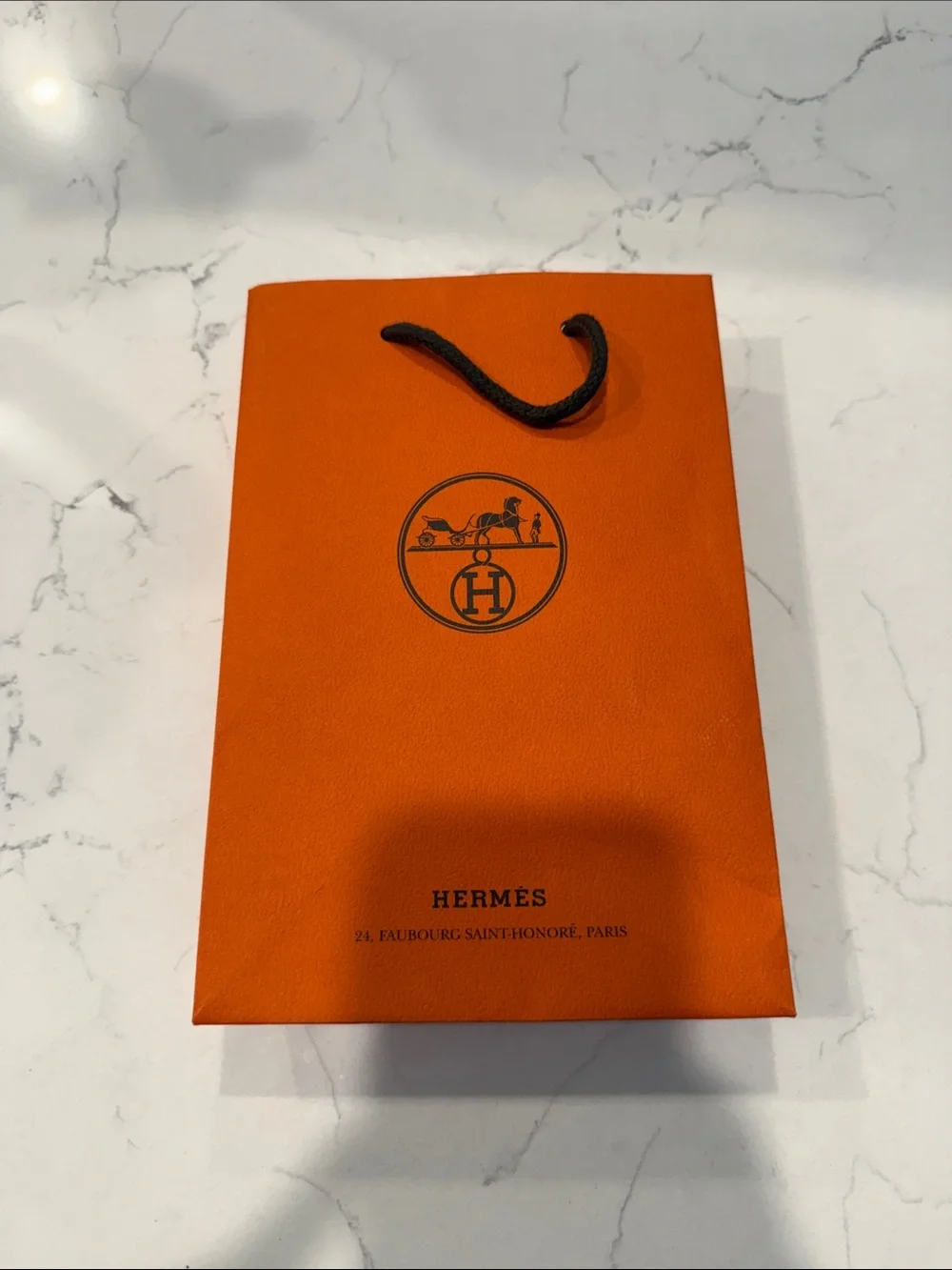 Authentic Hermes Paper Gift Bag- Small